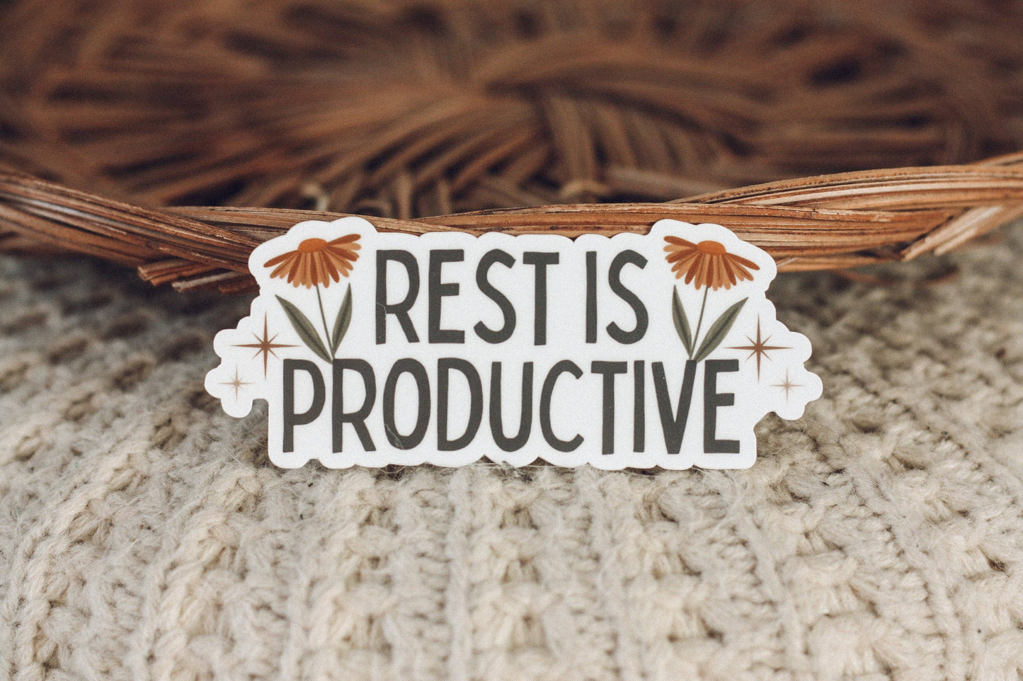 "Rest is Productive" Sticker