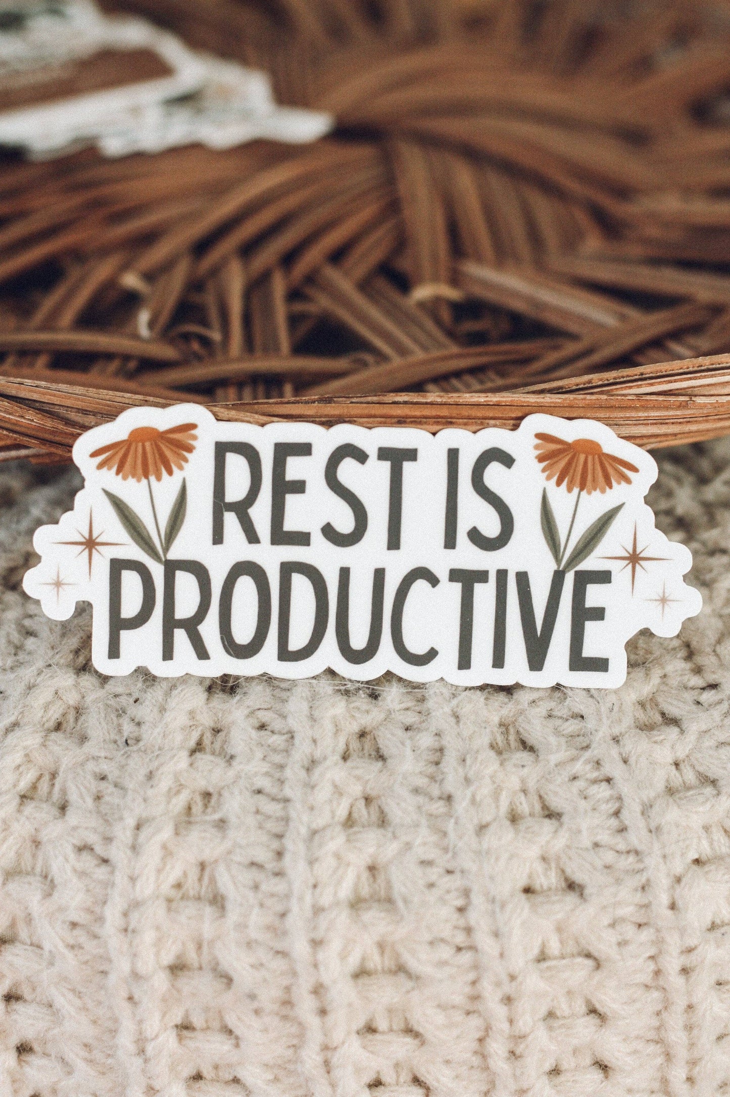 "Rest is Productive" Sticker