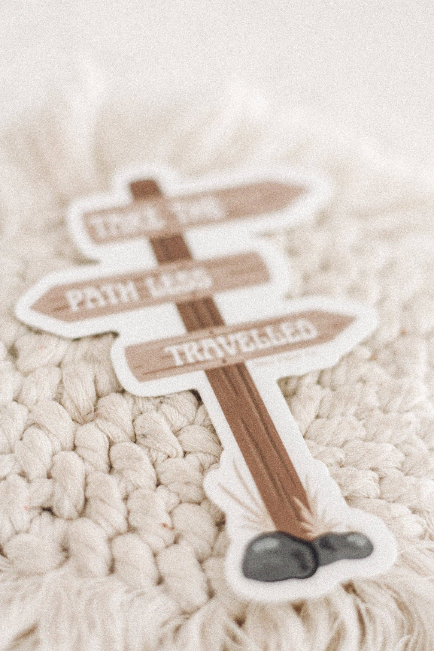 "Take the path less travelled" Sticker