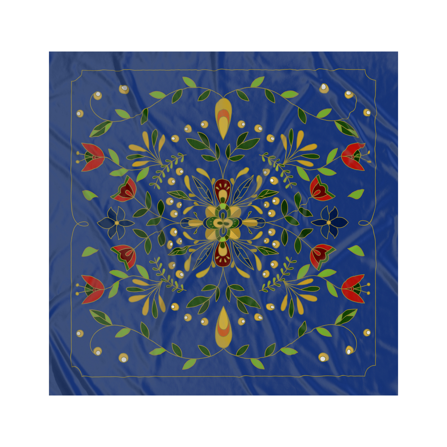 Slavic Style Floral Altar Cloth