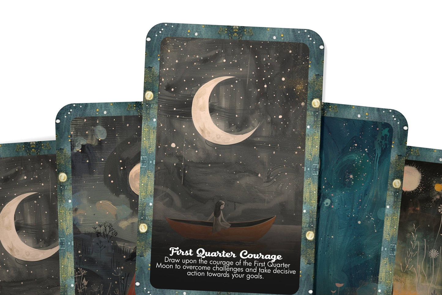 Moon Phases and Celestial Energy Oracle - 22 Oracle Cards