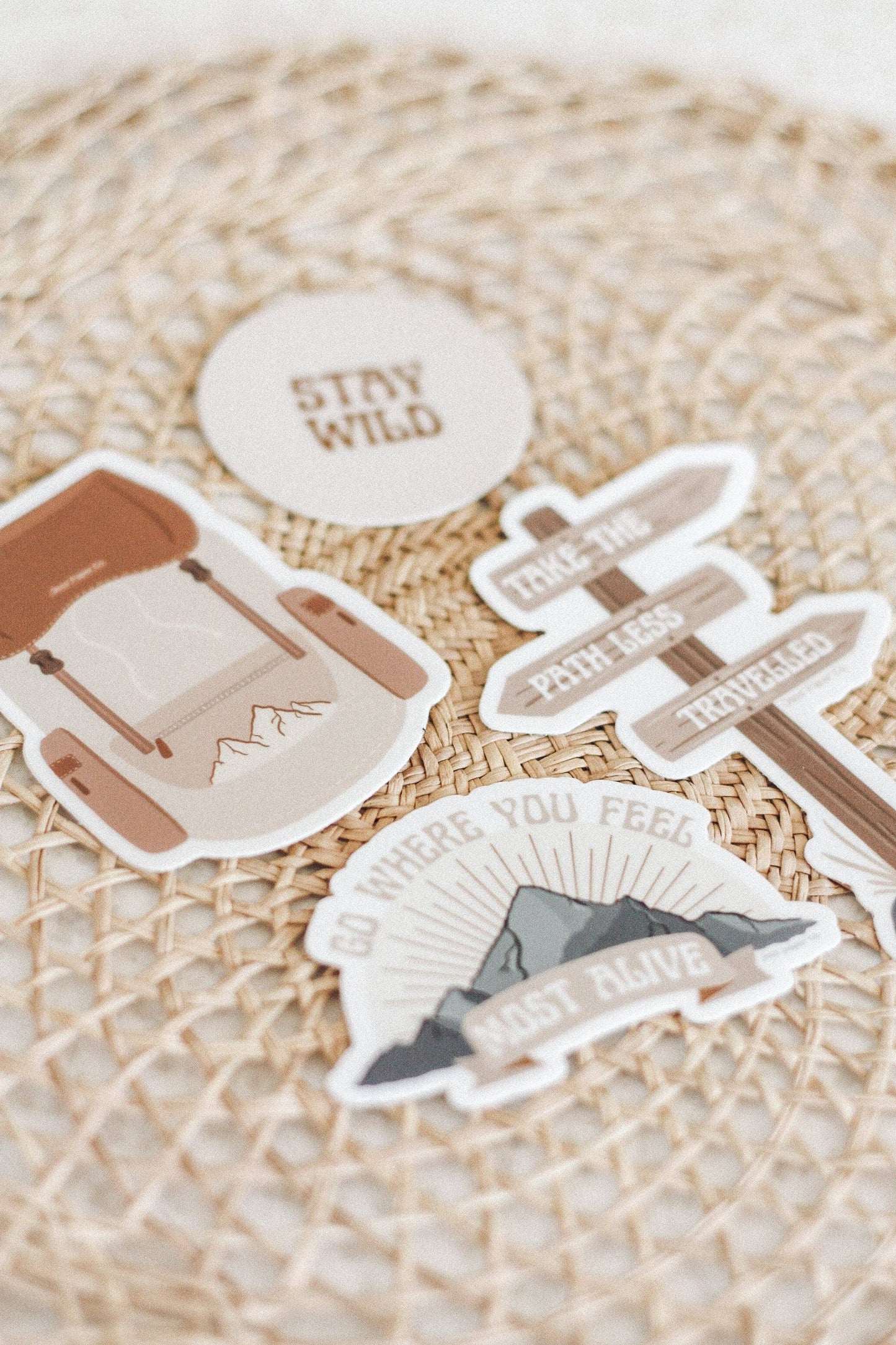 "Take the path less travelled" Sticker